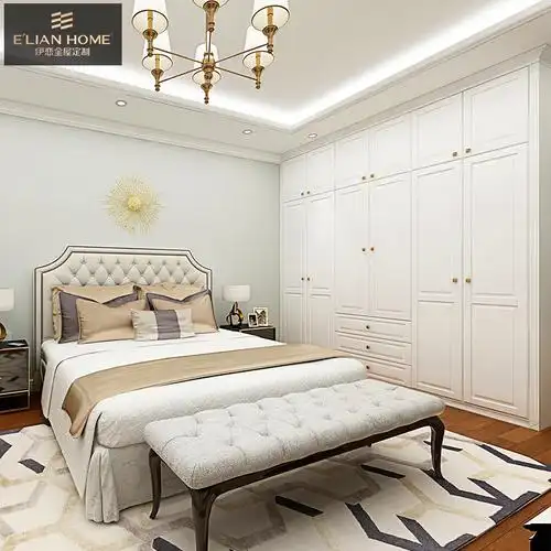 伊恋全屋定制衣柜欧式整体衣柜平开门到顶大衣柜衣橱柜家具定制已售