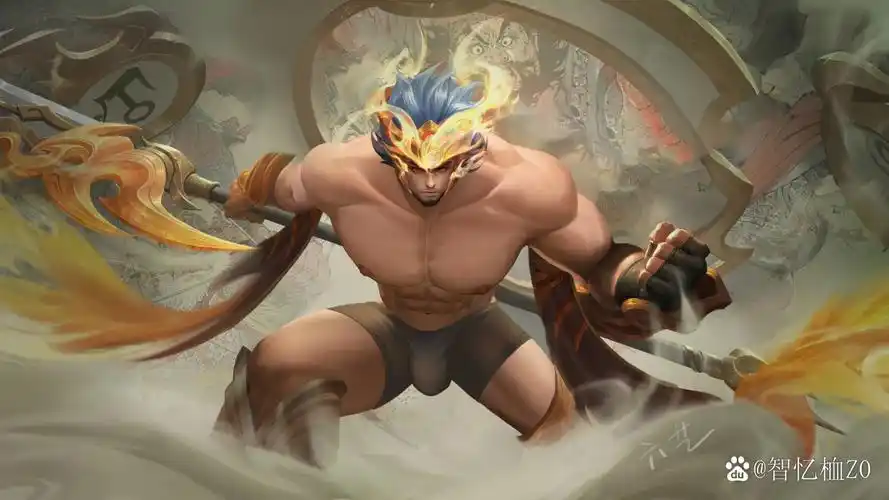 王者荣耀# #王者荣耀男角色腹肌