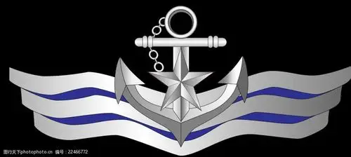 海军胸标ai矢量图