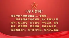 军人誓词ae模板ae模板