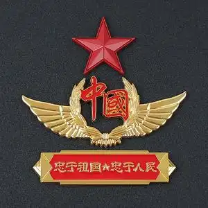 汽车中国五角星车身侧窗金属标贴车尾装饰3d立体爱国忠于祖国人民