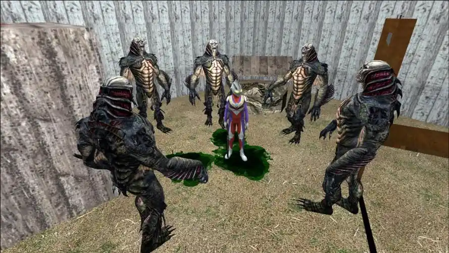 迪迦奥特曼被一群僵尸王围住了,没想到都被他消灭了