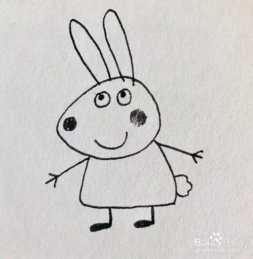 简笔画动物小兔瑞贝卡