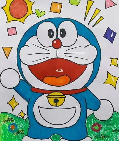 尝试画哆啦a梦
