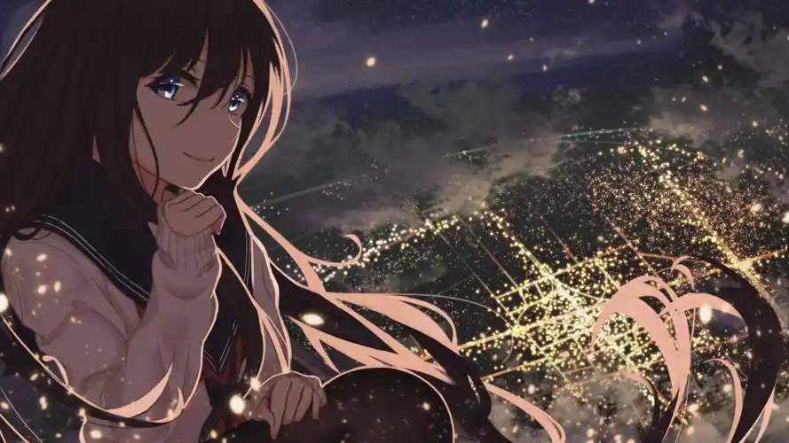 二次元美女精美插画桌面壁纸-卡通动漫-壁纸下载-美桌网