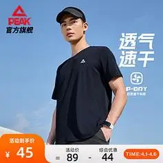 peak匹克速干t丨短袖t恤男夏季体恤吸湿透气训练服跑步圆领健身上衣男