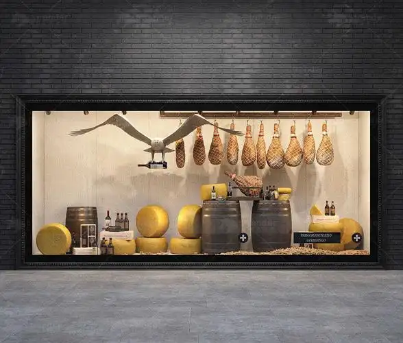 商铺 橱窗 美食