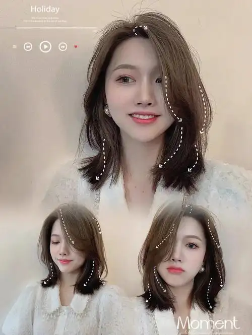 短发推荐,超级显脸小的一款发型,蓬松感让整个头发包住脸909090