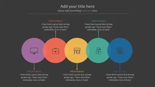 【ppt图表】动态10套关系型扁平化ppt图表实惠合集——深浅两种配色