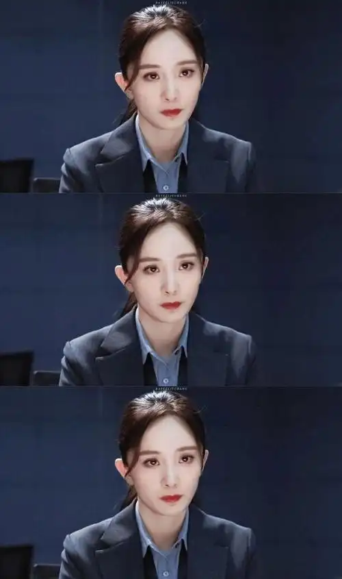 杨幂《暴风眼》壁纸已送达,大幂幂的安科长造型超a超飒