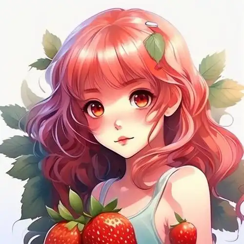 可爱头像‖草莓系少女