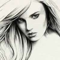 女生头像黑白素描简约_微信头像图片大全