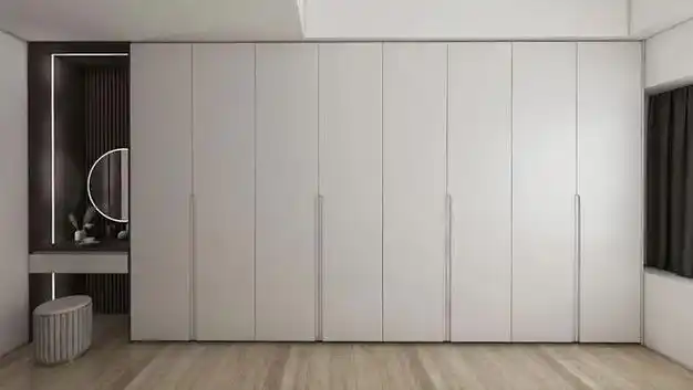 极简轻奢风超高门衣柜美爆朋友圈