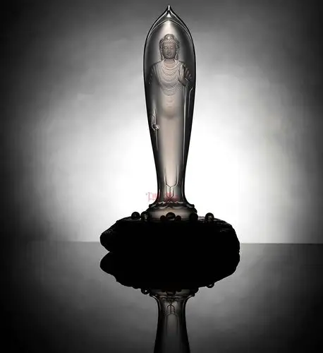 预展及成交 王东光 水晶一叶菩提摆件               上一拍品