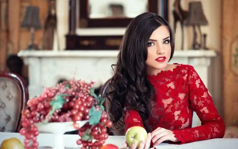 苹果,women,model,apples,壁纸,高清壁纸人物,美女,模特,美食,苹果