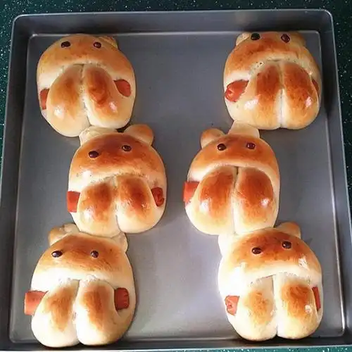 呆萌兔子面包,呆萌可爱,口感细腻,孩子最爱吃