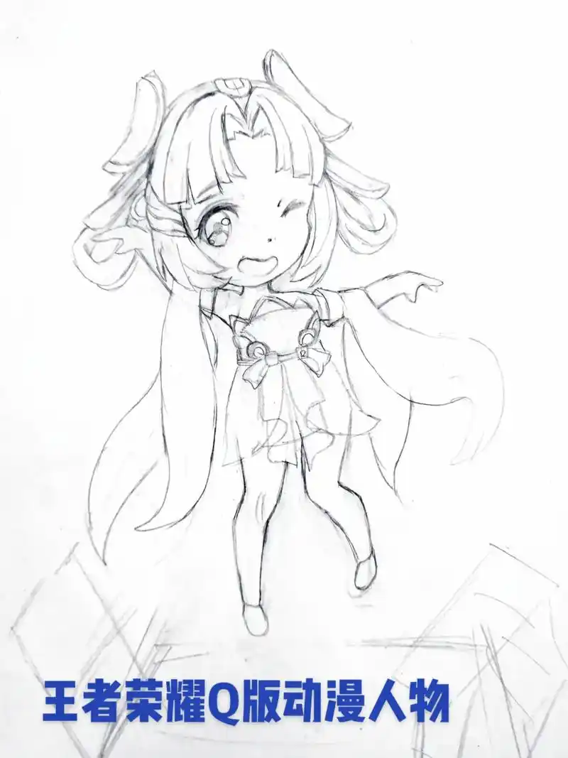 嫦娥姐姐来了#创作灵感 #画画 ##一起学画画 #王者荣耀  - 抖音