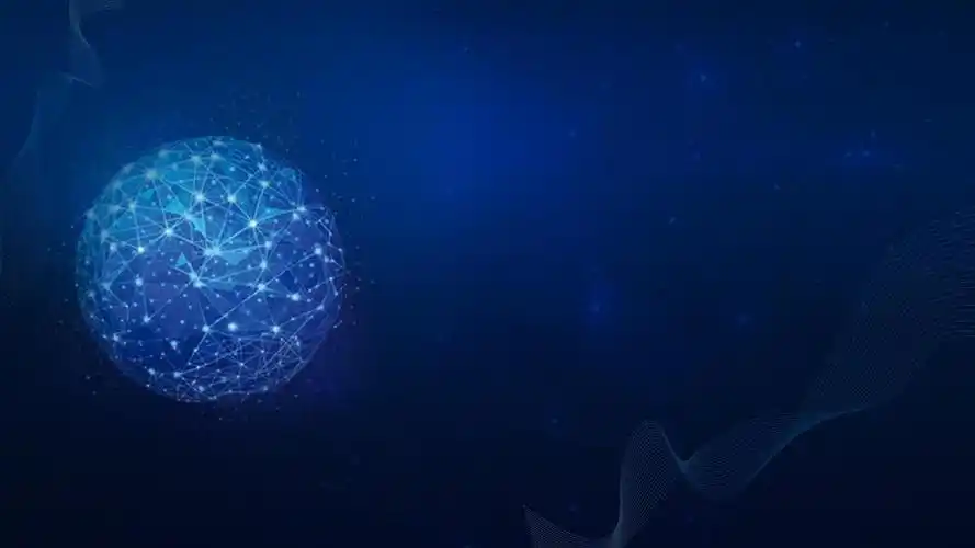 蓝色星空高端大气创意商业企业ppt