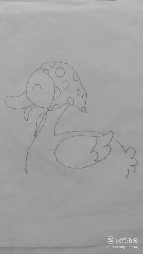 大鸭妈妈简笔画