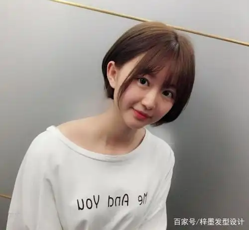 适合夏天剪的日系小清新短发,清爽自然,特别显清纯甜美