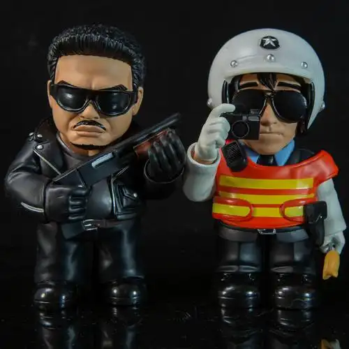 香港电影潮玩gk系列 逃学威龙 星爷达叔 搞笑q版手办礼物桌面摆件