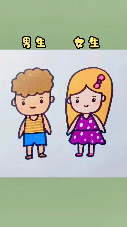 小朋友简笔画男生_小朋友简笔画男生女生_小朋友简笔画男生头像 - 抖