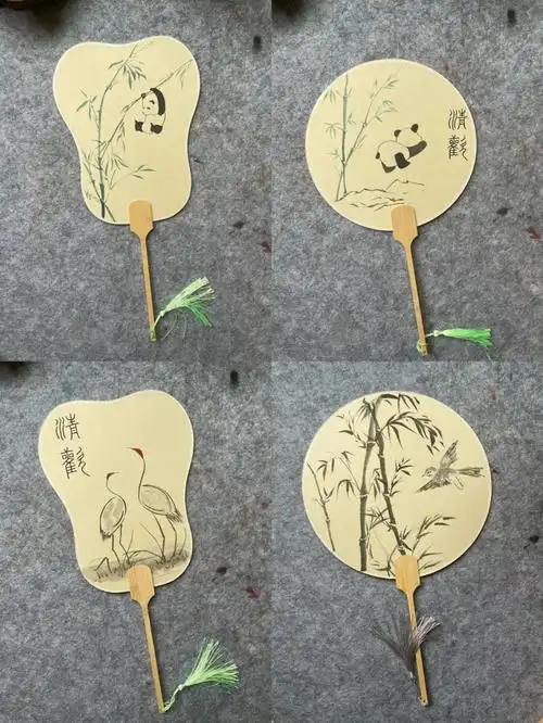 国画团扇  #手绘团扇  #古风团扇  #手绘扇子