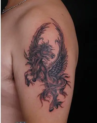 天马纹身_天马纹身图案_纹身天马图片大全 - 纹身秀