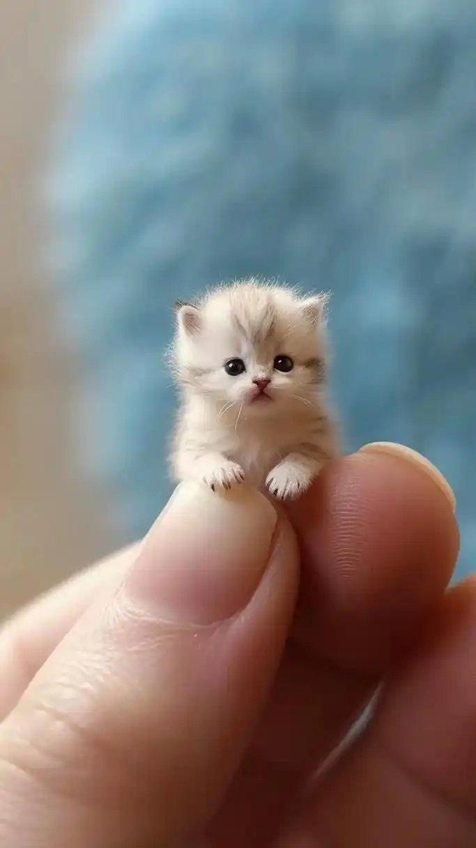 这是我见过世界上最小的猫了,哈基米太可爱了[心]