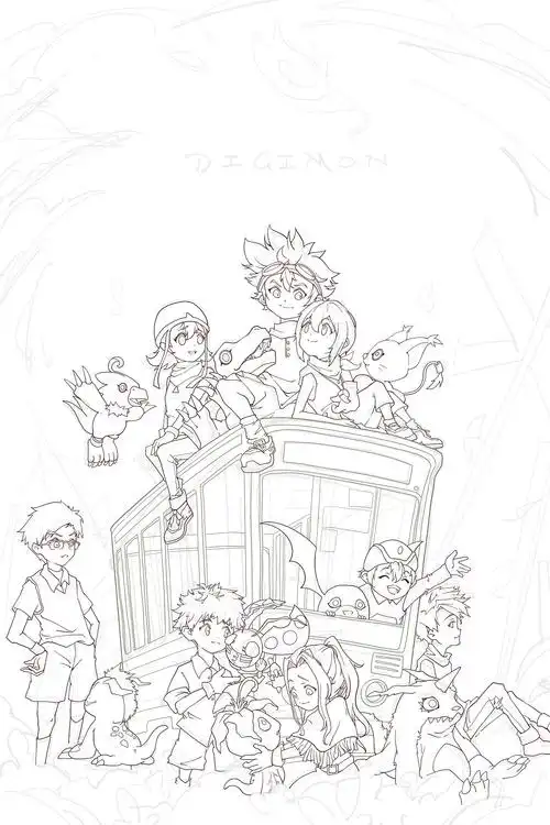 画一张我印象中的数码宝贝|插画|创作习作|尘子chenz - 原创作品