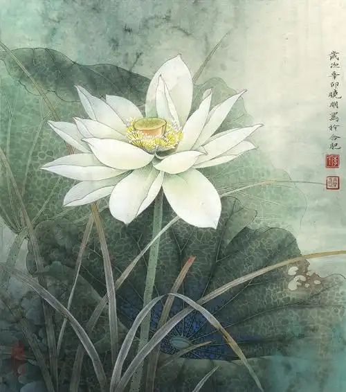 李晓明工笔荷花作品选(上)