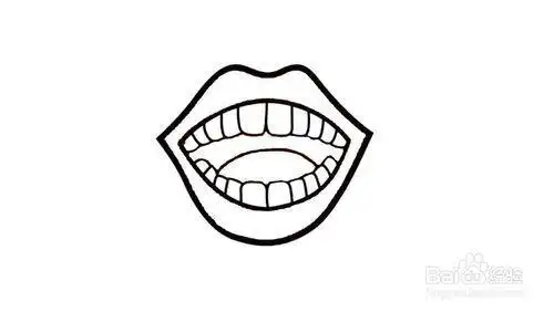 嘴巴大的卡通简笔画人物