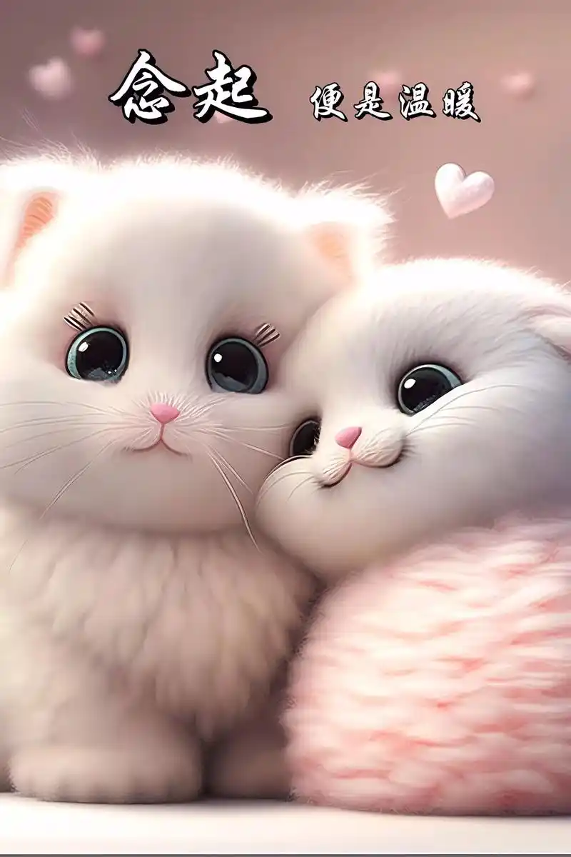 "念起,便是温暖;不语,最是情深".可爱的萌宠来了,高清壁纸 - 抖音