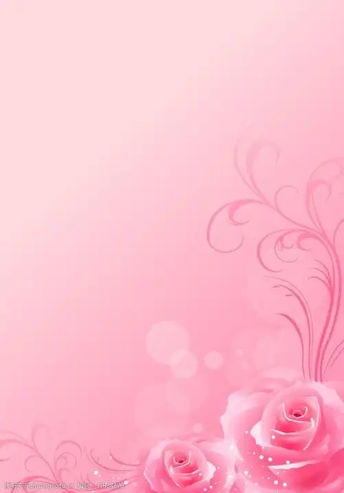玫瑰粉色卡片背景