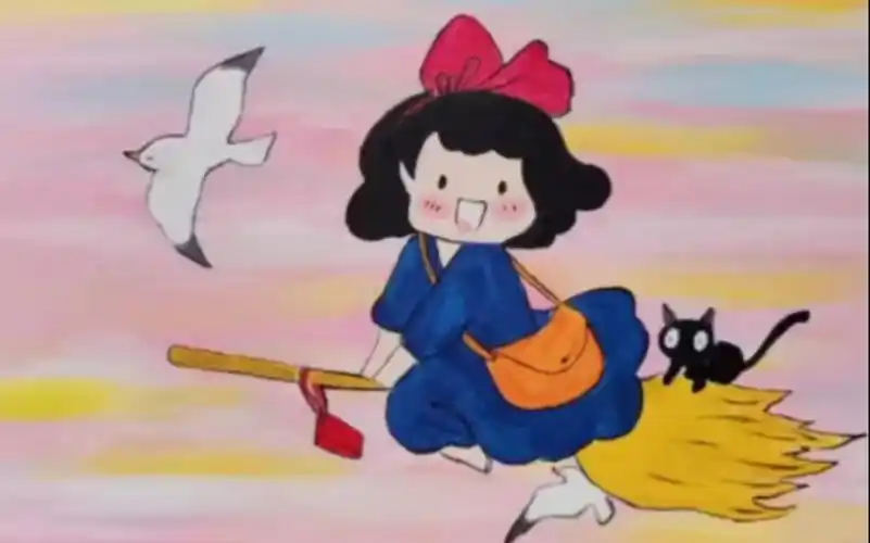 【油画】宫崎骏 零基础油画q版宫崎骏系列(四)你好,你的魔女外到了