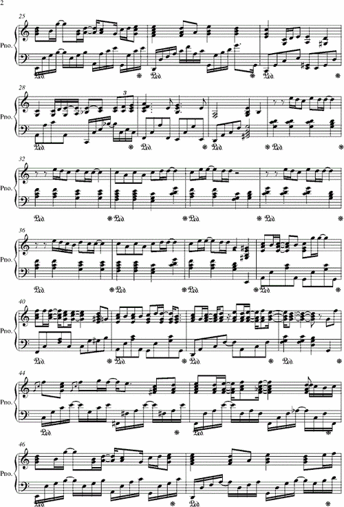 心雨周杰伦钢琴谱完整版