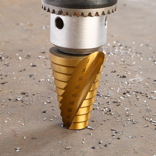 宝塔钻头万能打孔锥形阶梯钢铁超硬扩孔钻头不锈钢金属专用开孔器