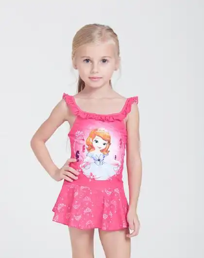 迪士尼(disney)苏菲亚小公主系列 连体裙式三角游泳衣