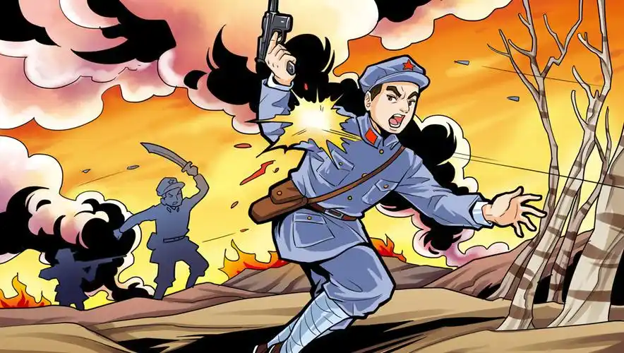 央视第一套《开学第一课》晚会节目插图——红军长征故事篇|插画|商业