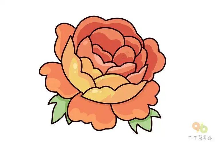 牡丹花简笔画简单易学