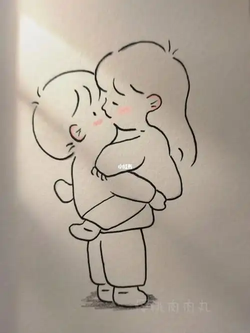 今日简笔画‖情侣日常(内有教程90)