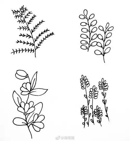 花卉植物 20个 树木 10个绘画植树节去哪玩简笔画花卉我的绘画植物简