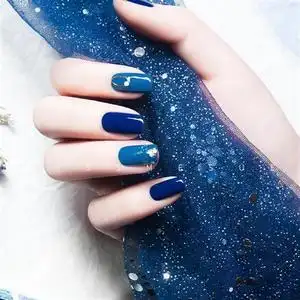 黑胶深蓝色蓝色孔雀霾湖深藏美甲绿色宝石蓝蓝宝蓝蓝迪妖雾指甲油
