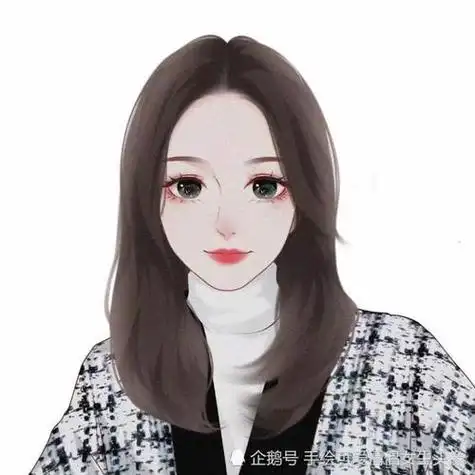 温柔气质女生手绘头像