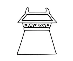 超简单寺庙简笔画步骤画法图片大全