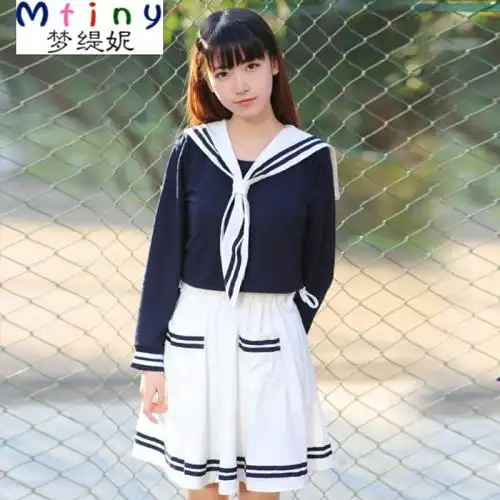 mtinyjk制服 新款学生校服日韩长袖水手服班服连衣裙cos学院风秋套装