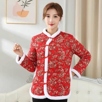 农村闺蜜装冬季碎花大棉袄年轻人新款东北花棉袄女棉冬大学生女式