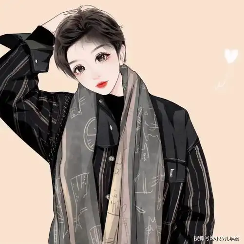 小玲儿手绘作品欣赏:微信头像女生气质淡雅,是一种展现女性魅力的重要