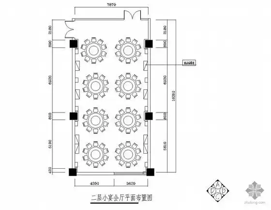 [施工图][湖南]某大酒店小宴会厅装修图
