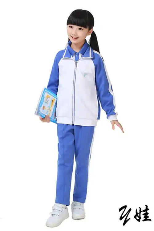 校服统一速干运动礼服套装夏秋冬装短袖长袖薄长裤外套z 冬装小学白色